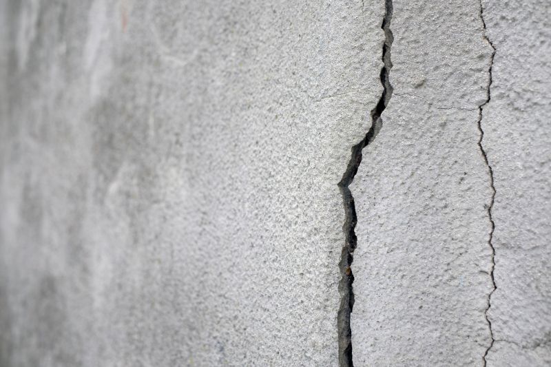 Repaired Cracks and Wall Reinforcement